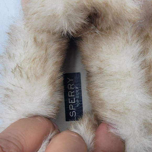 Sperry Top Sider Womens 8 Pink Faux Fur Lined Saltwater 1 Eye Cozy Rain Boot - Picture 11 of 14